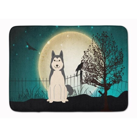 Carolines Treasures Halloween West Siberian Laika Spitz Machine Washable Memory Foam Mat BB2215RUG